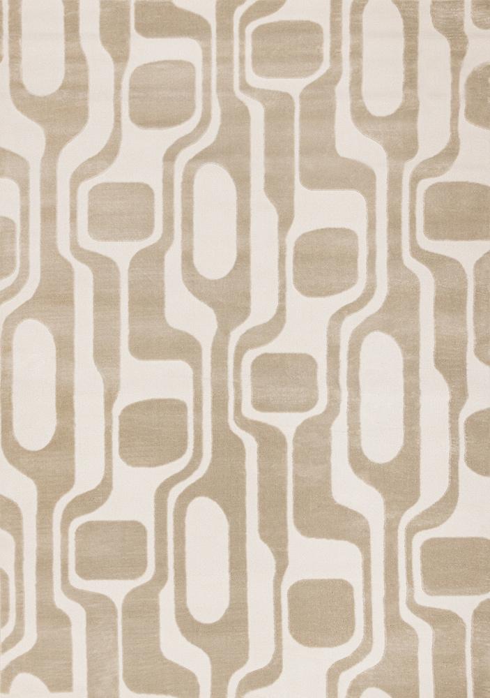 Kalora Interiors - Leo Beige Cream Mid-Century Modern Design Rug, 710in x 106in - H939/0151 240320 veiw 1