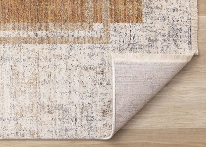 Kalora Interiors - Muse Blue Red Orange Cream Layered Geometric Design Rug, 710in x 102in - H961/2757 240310 veiw 5