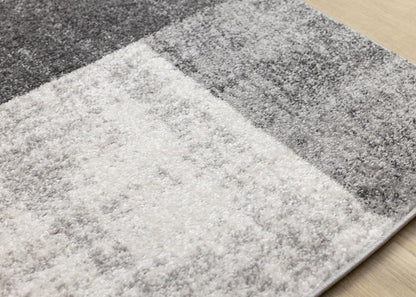 Kalora Interiors - Eclipse Grey Black White Modern Geometric Design Rug, 53in x 77in - J029/9646 160230 veiw 4