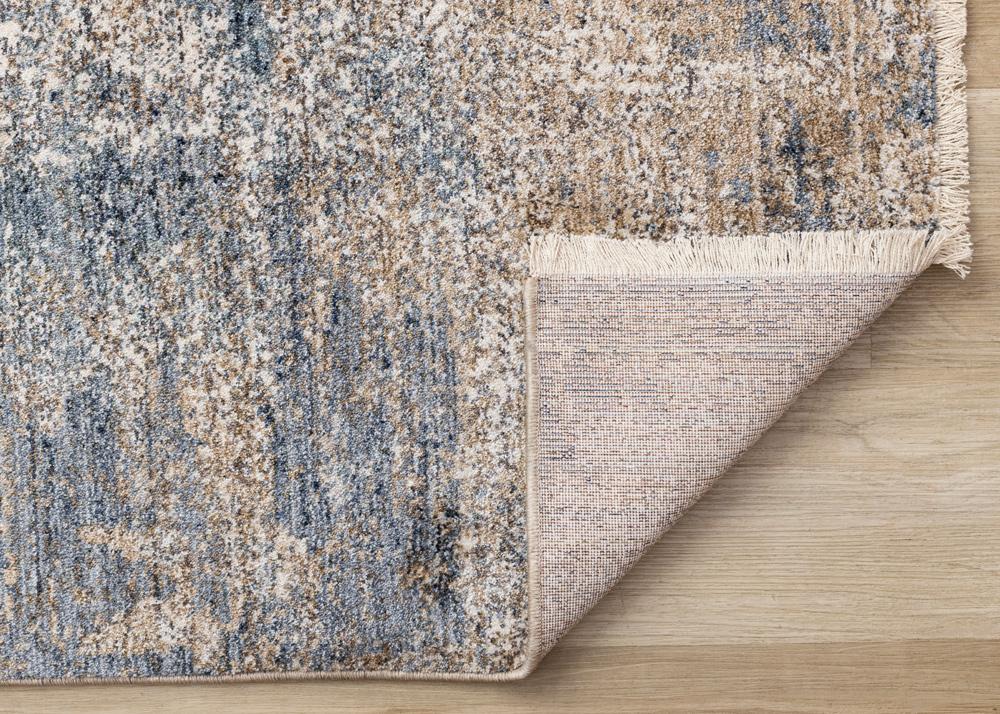 Kalora Interiors - Marisa Blue Beige White Distressed Rug, 53in x 710in - J200/2515 160240 veiw 5