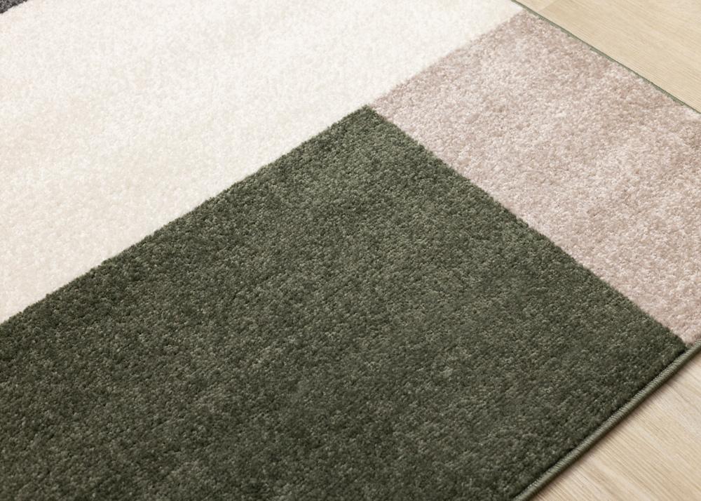Kalora Interiors - Malibu Green Grey White Modern Geometric Design Rug, 53in x 77in - J292/1121 160230 veiw 4