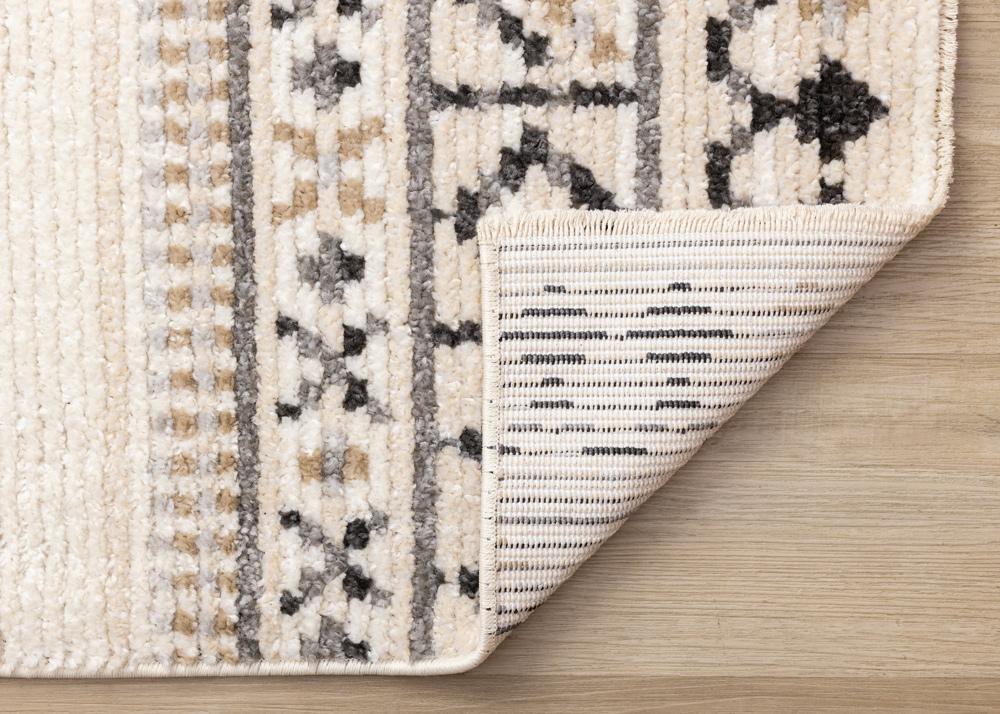 Kalora Interiors - Nala Cream Grey Black Beige Southwestern Pattern Rug, 53in x 77in - N157/UI83 160230 veiw 5