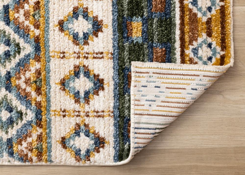 Kalora Interiors - Nala Yellow Blue Green Oxblood Intricate Southwestern Design Rug, 53in x 77in - N201/UW86 160230 veiw 5