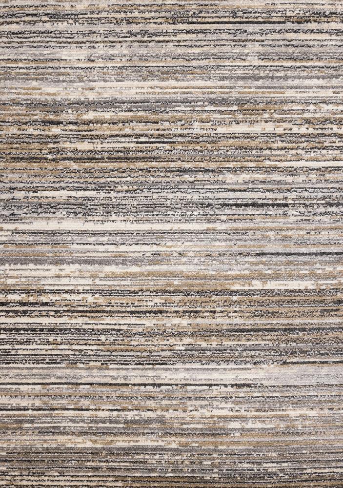 Kalora Interiors - Nala Crean Grey Black Beige Distressed Lines Rug, 710in x 106 - N205/UI86 240320 veiw 1