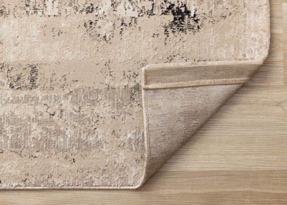 Kalora Interiors - Zola Beige Cream Black Distressed Rug, 53in x 77in - Z219/Z152 160230 veiw 5