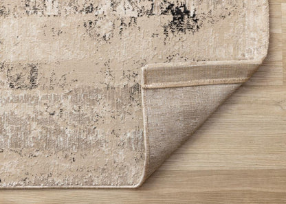 Kalora Interiors - Zola Beige Cream Black Distressed Rug, 53in x 77in - Z219/Z152 160230 veiw 5