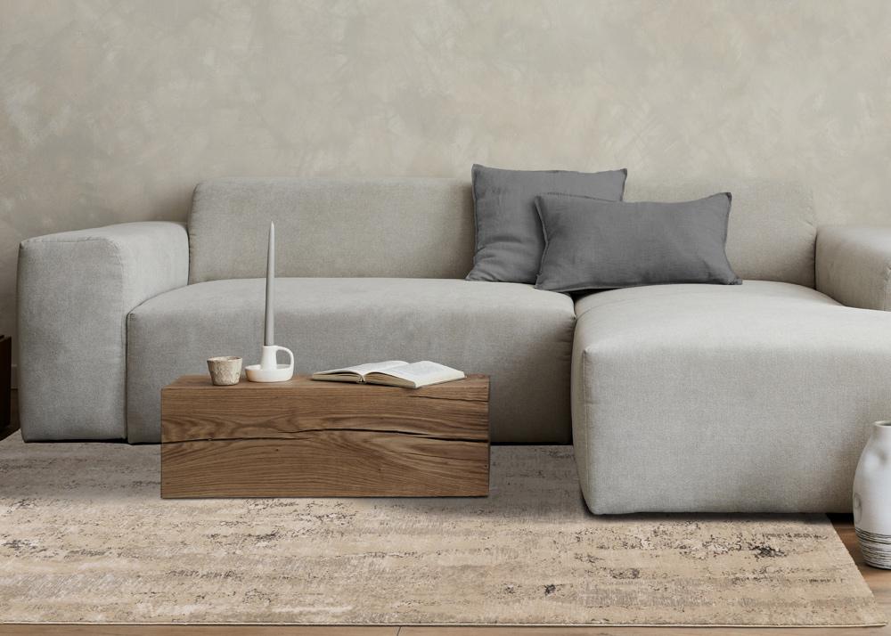 Kalora Interiors - Zola Beige Cream Black Distressed Rug, 710in x 106in - Z219/Z152 240320 veiw 3