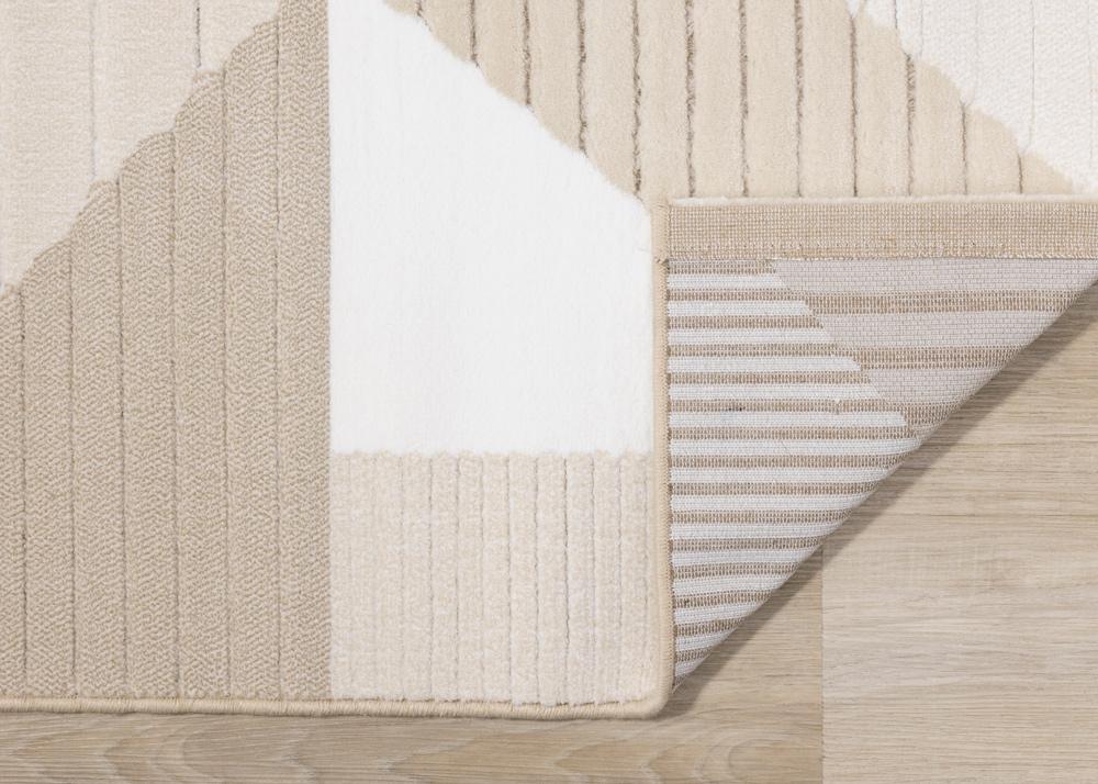 Kalora Interiors - Ella Beige Cream Elegant Contemporary Geometric Pattern Rug, 67in x 96in - 475302/100 200290 veiw 5