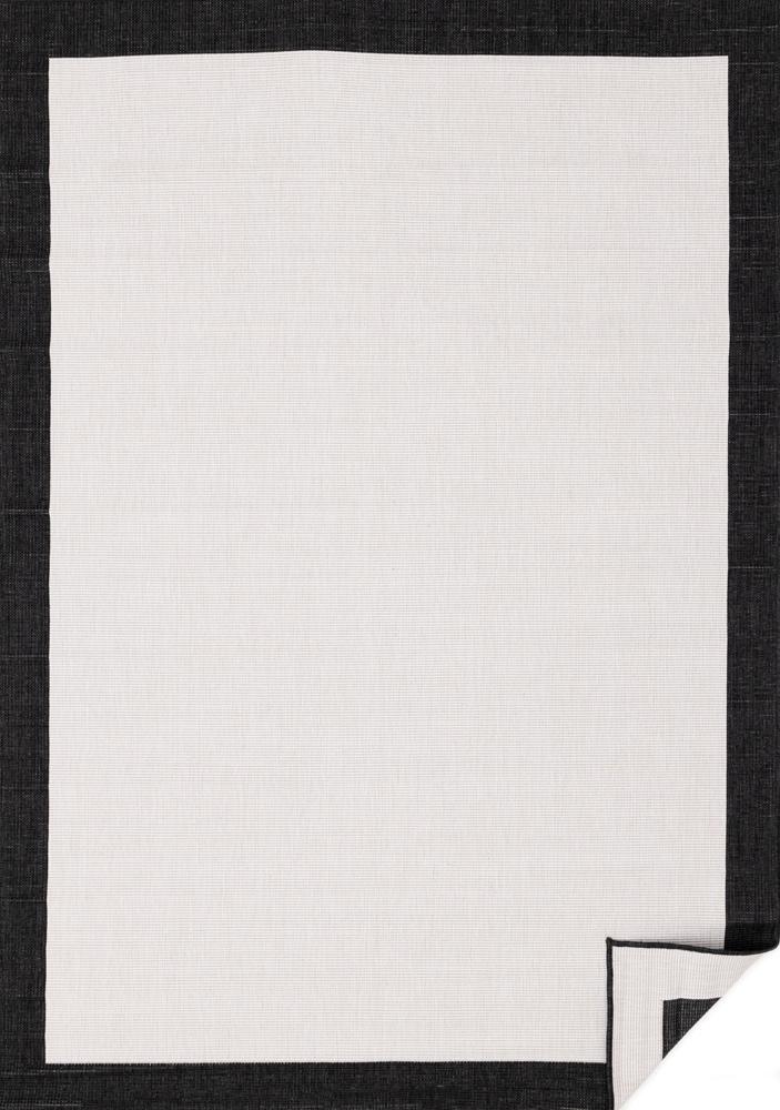 Kalora Interiors - Bristol Reversible Cream Black Border Rug, 53in x 77in - 5052/0110 160230 veiw 1