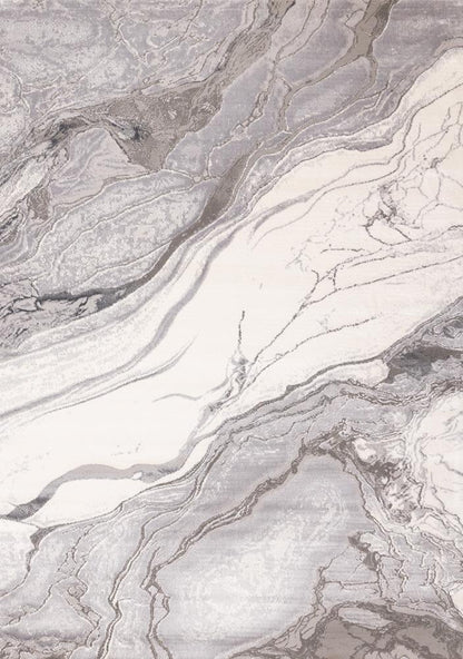 Kalora Interiors - Emory Grey White Marble Design Rug, 67in x 96in - 5895/A175 200290 veiw 1