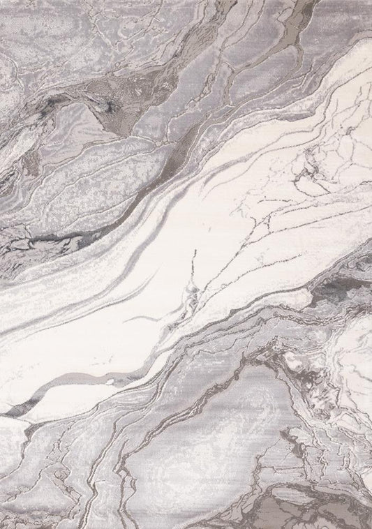 Kalora Interiors - Emory Grey White Marble Design Rug, 710 x 106 - 5895/A175 240320 veiw 1