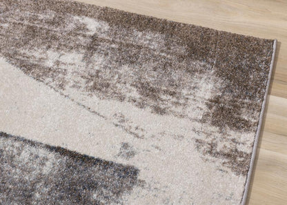 Kalora Interiors - Breeze Cream Brown Grey Robust Triangle Rug, 53in x 77in - E119/7127 160230 veiw 4