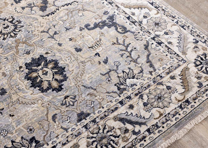 Kalora Interiors - Samira Traditional Cream Blue Border Rug, 710in x 102in - F037/4497 240310 veiw 4