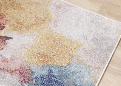Kalora Interiors - Fresco Blue Pink Yellow Cherry Blossom Rug, 53in x 77in - F726/6252 160230 veiw 4