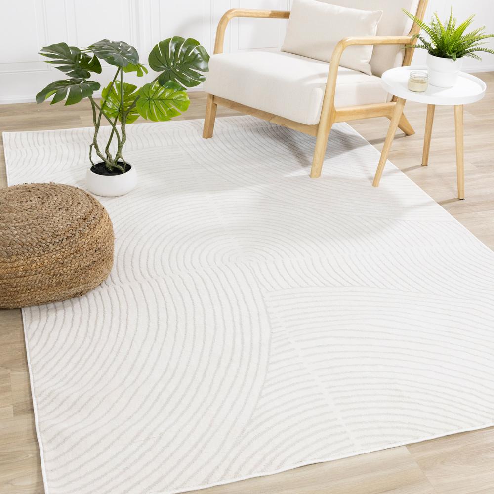 Kalora Interiors - Hayden Light Cream Swirl Rug, 53in x 77in - G925/4161 160230 veiw 2