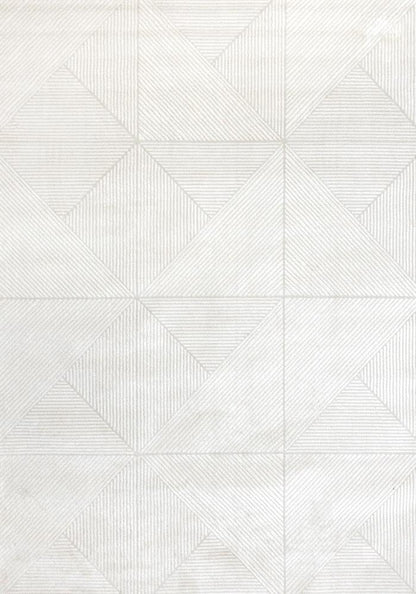 Kalora Interiors - Hayden Light Cream Diamond Block Pattern Rug, 67in x 96in - G927/4161 200290 veiw 1