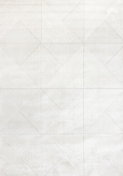 Kalora Interiors - Hayden Light Cream Diamond Block Pattern Rug, 710in x 106in - G927/4161 240320 veiw 1