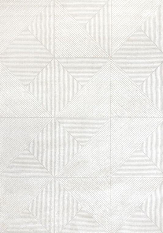 Kalora Interiors - Hayden Light Cream Diamond Block Pattern Rug, 710in x 106in - G927/4161 240320 veiw 1