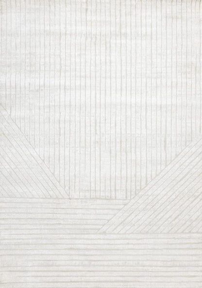 Kalora Interiors - Hayden Light Cream Modern Lines Rug, 53in x 77in - G928/4161 160230 veiw 1