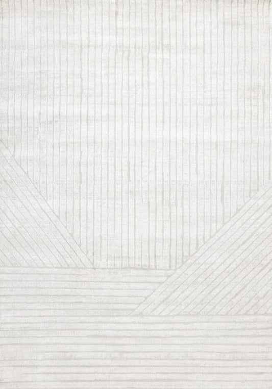 Kalora Interiors - Hayden Light Cream Modern Lines Rug, 53in x 77in - G928/4161 160230 veiw 1