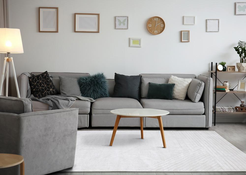 Kalora Interiors - Hayden Light Cream Modern Lines Rug, 53in x 77in - G928/4161 160230 veiw 3
