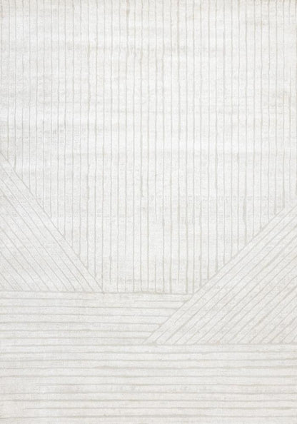 Kalora Interiors - Hayden Light Cream Modern Lines Rug, 710in x 106in - G928/4161 240320 veiw 1
