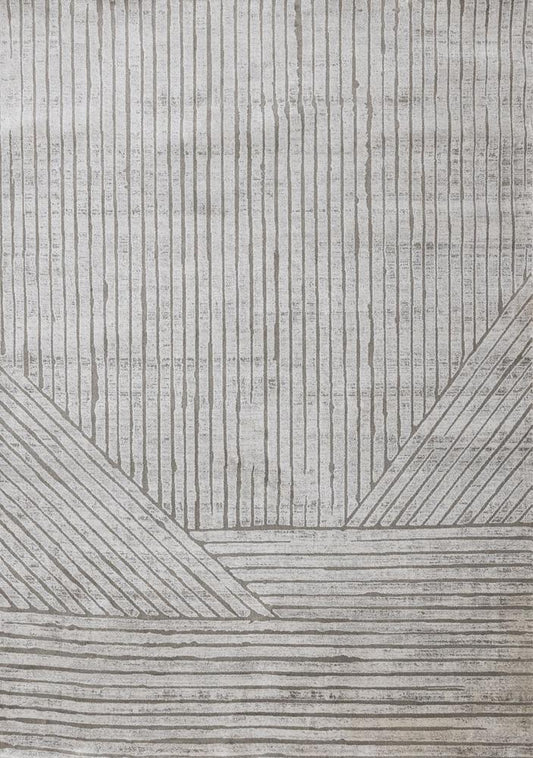 Kalora Interiors - Hayden Grey Modern Lines Rug, 53in x 77in - G928/4323 160230 veiw 1