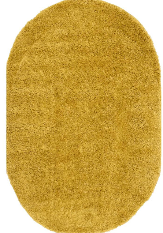 Kalora Interiors - Pascal Yellow Comfort Shag Rug, 311in x 511in Oval - 9999/3444 120180V veiw 1
