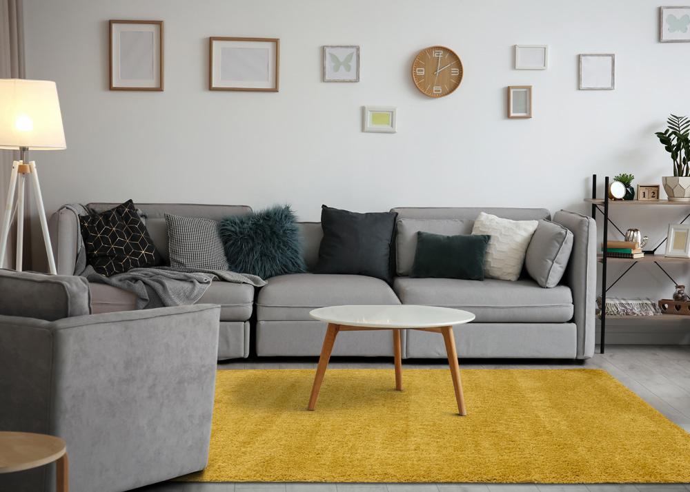 Kalora Interiors - Pascal Yellow Comfort Shag Rug, 53in x 77in - 9999/3444 160230 veiw 3