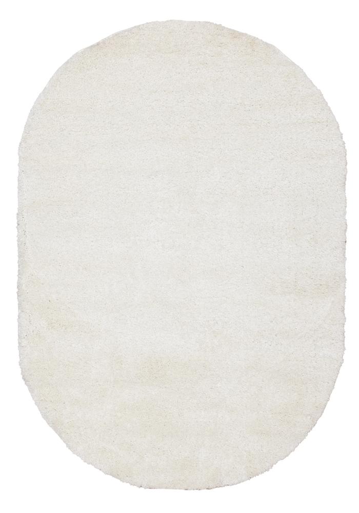 Kalora Interiors - Pascal Cream White Comfort Shag Rug, 311in x 511in Oval - 9999/4111 120180V veiw 1