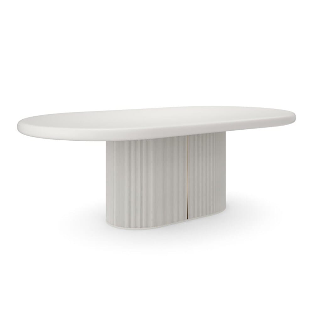 Caracole - Love Dining Table  in Matte Pearl - CLA-024-203 veiw 1