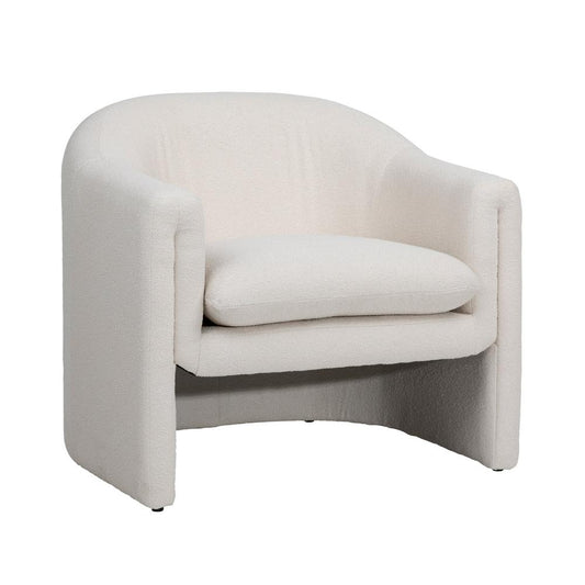 Henry & Mason - Baxter Solid Pine Occasional Chair in Cream Performance Fabric - DV7395 veiw 1