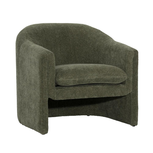 Henry & Mason - Baxter Solid Pine Occasional Chair in Green Performance Fabric - DV7396 veiw 1
