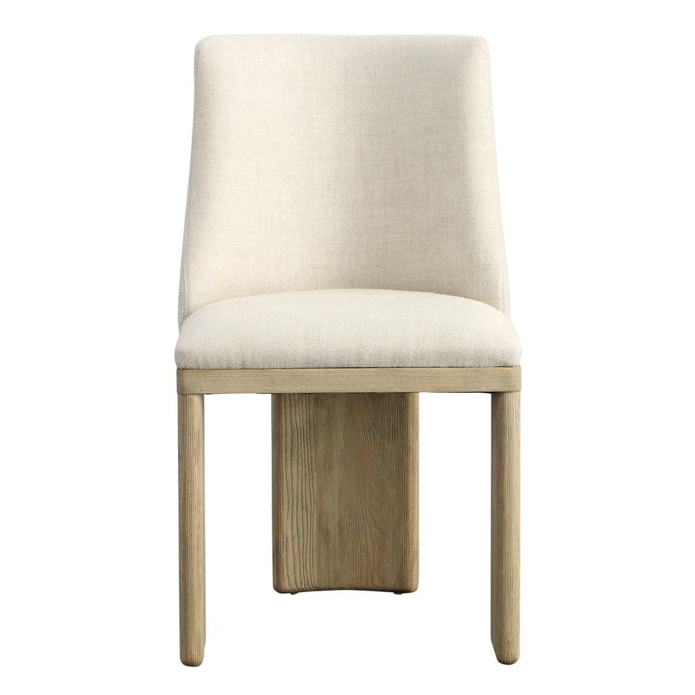 Henry & Mason - Avanley Ash Wood and Linen Dining Chair in Beige - DV7509 veiw 2