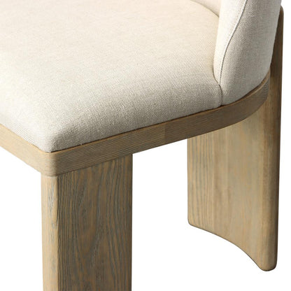 Henry & Mason - Avanley Ash Wood and Linen Dining Chair in Beige - DV7509 veiw 5