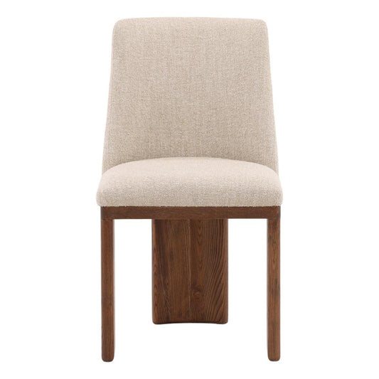 Henry & Mason - Avanley Ash Wood Dining Chair with Sand Boucle Upholstery - DV7510 veiw 2