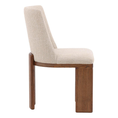 Henry & Mason - Avanley Ash Wood Dining Chair with Sand Boucle Upholstery - DV7510 veiw 3
