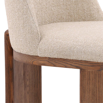 Henry & Mason - Avanley Ash Wood Dining Chair with Sand Boucle Upholstery - DV7510 veiw 5