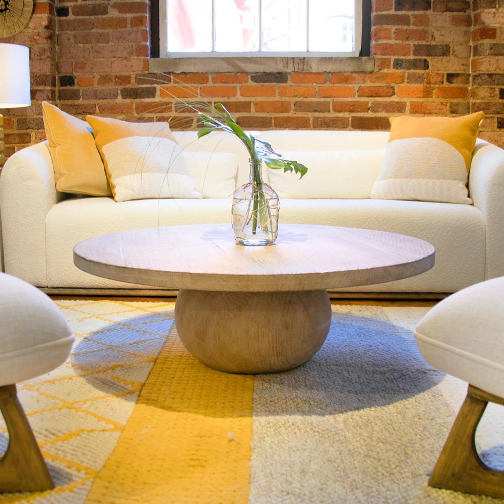 Henry & Mason - Soloman Reclaimed Pine Wood Coffee Table in Light Warm Wash Finish - DV7427 veiw 5