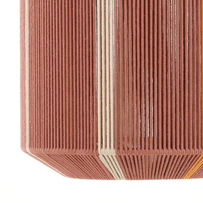 Henry & Mason - Saizon 14.5in Light Terracotta Cotten Pendant Hanging Lamp - DV7789 veiw 2