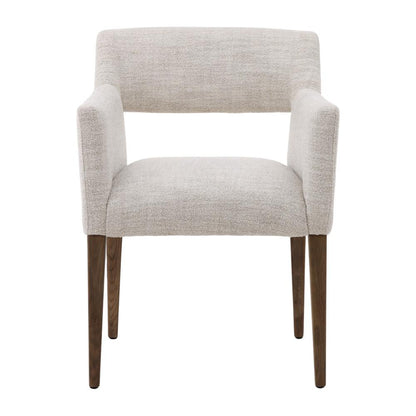 Henry & Mason - Brooks Dark Natural Oak and Cream Upholstered Dining Chair - DV7856 veiw 2