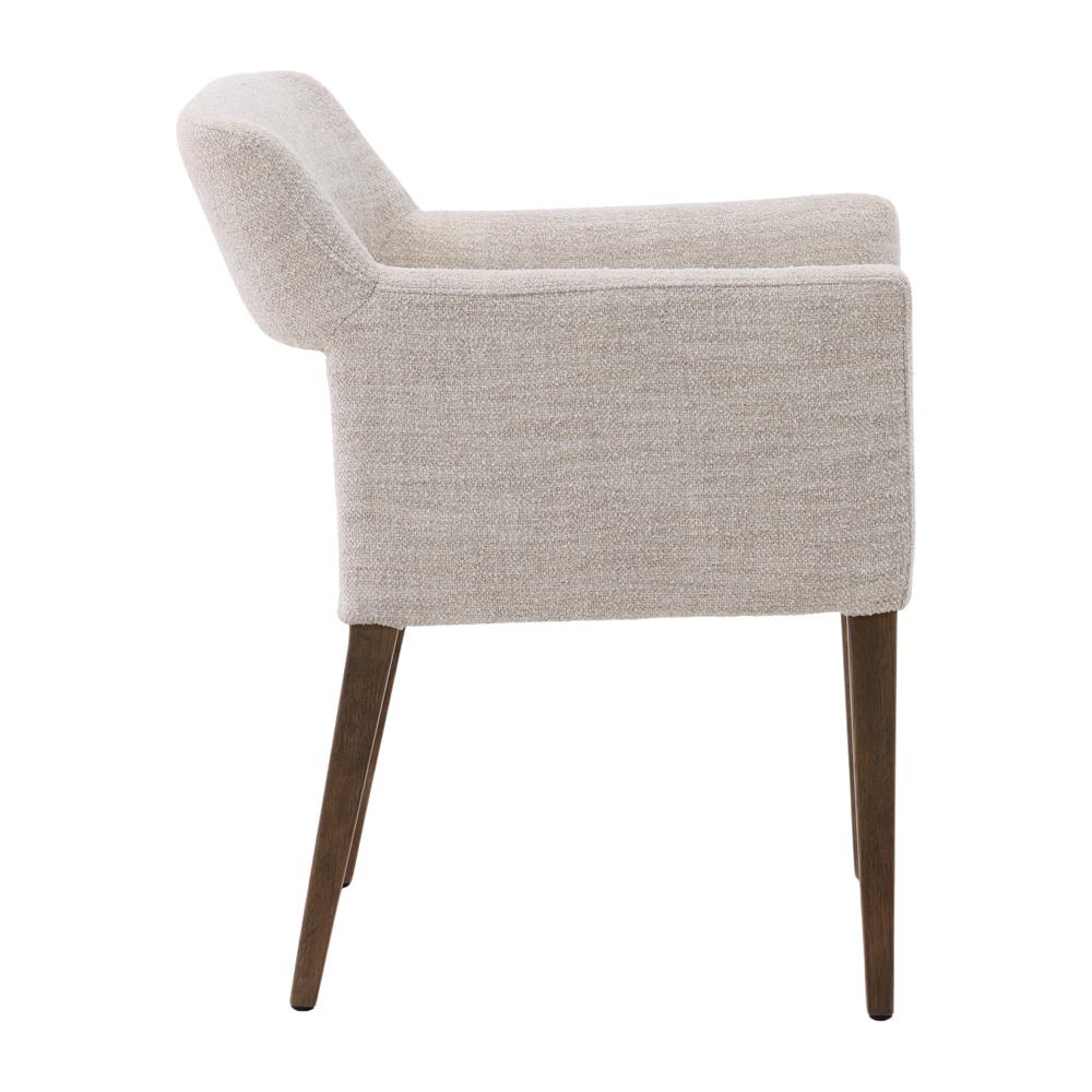Henry & Mason - Brooks Dark Natural Oak and Cream Upholstered Dining Chair - DV7856 veiw 3