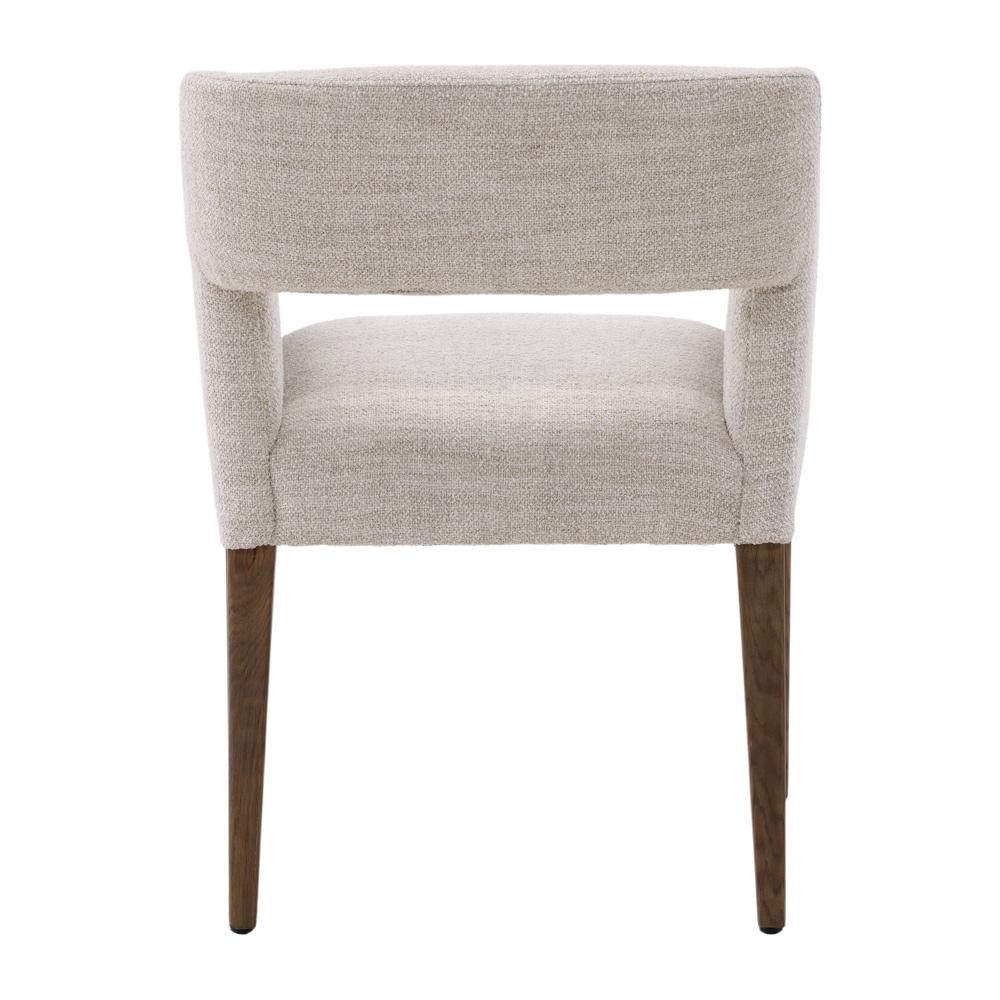 Henry & Mason - Brooks Dark Natural Oak and Cream Upholstered Dining Chair - DV7856 veiw 4
