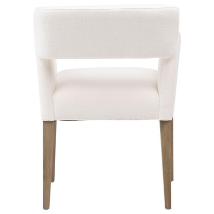 Henry & Mason - Brooks Dark Natural Oak and White Upholstered Dining Chair - DV7855 veiw 4