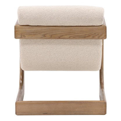 Henry & Mason - Paxton Ash Wod Occasional Chair in Cream Fabric - DV7391 veiw 4