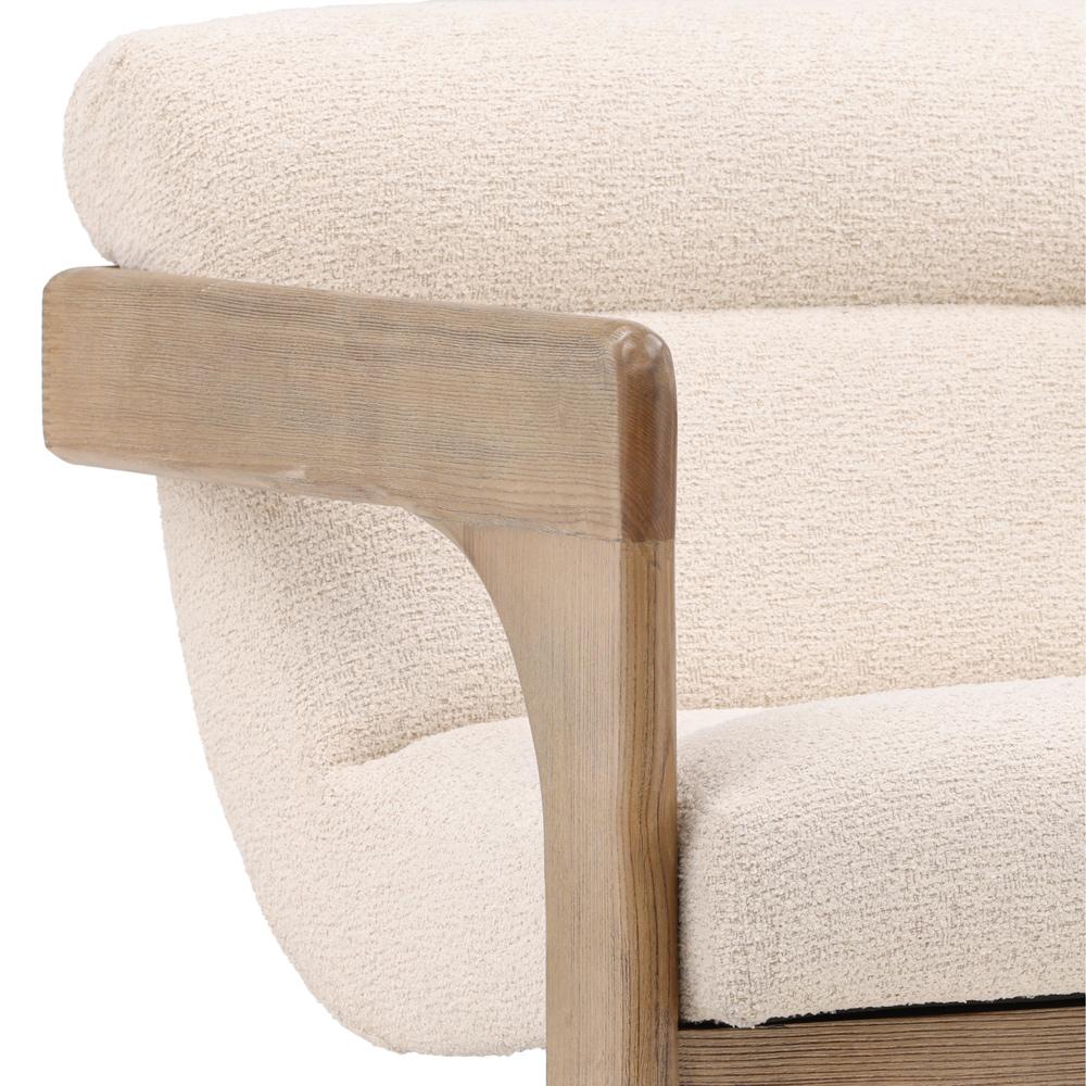 Henry & Mason - Paxton Ash Wod Occasional Chair in Cream Fabric - DV7391 veiw 5