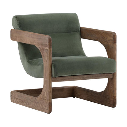 Henry & Mason - Paxton Ash Wood Occasional Chair in Sage Performance Fabric - DV7393 veiw 1