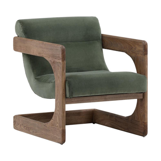 Henry & Mason - Paxton Ash Wood Occasional Chair in Sage Performance Fabric - DV7393 veiw 1