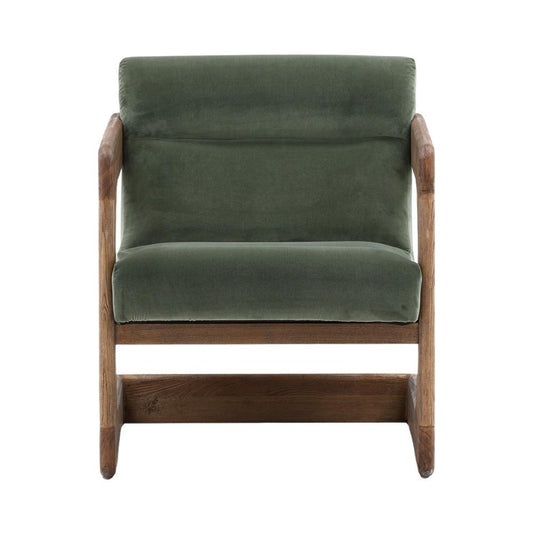 Henry & Mason - Paxton Ash Wood Occasional Chair in Sage Performance Fabric - DV7393 veiw 2