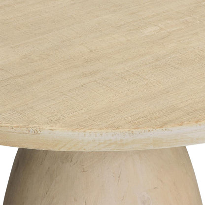 Henry & Mason - Calabasa 48in Round Natural Reclaimed Pine Wood Dining Table in Light Warm Wash - DV7444 veiw 2